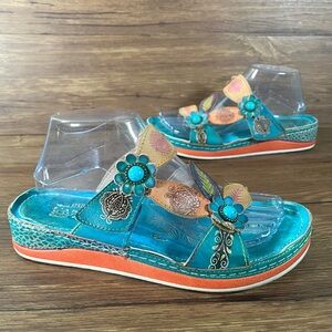 L’ARTISTE Spring Step ‘Pillow’ Slides Sandals Women’s Size 9.5 (40) Shoes